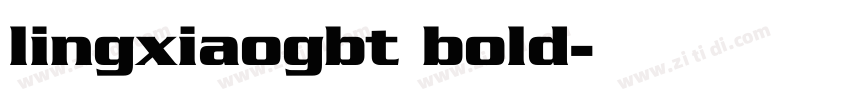 lingxiaogbt bold字体转换